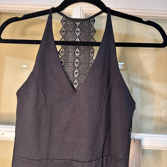 NWT LULU'S Frederica Black Lace Back Body Con Mini Dress - XS - Picture 6 of 11